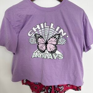 NOBO Purple and Pink Graphic Short Sleeve Tee